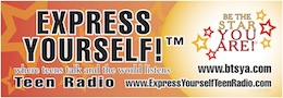 Express Yourself orange banner Express Yourself orange banner