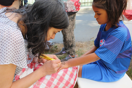 Pear Festival with henna paintng 2